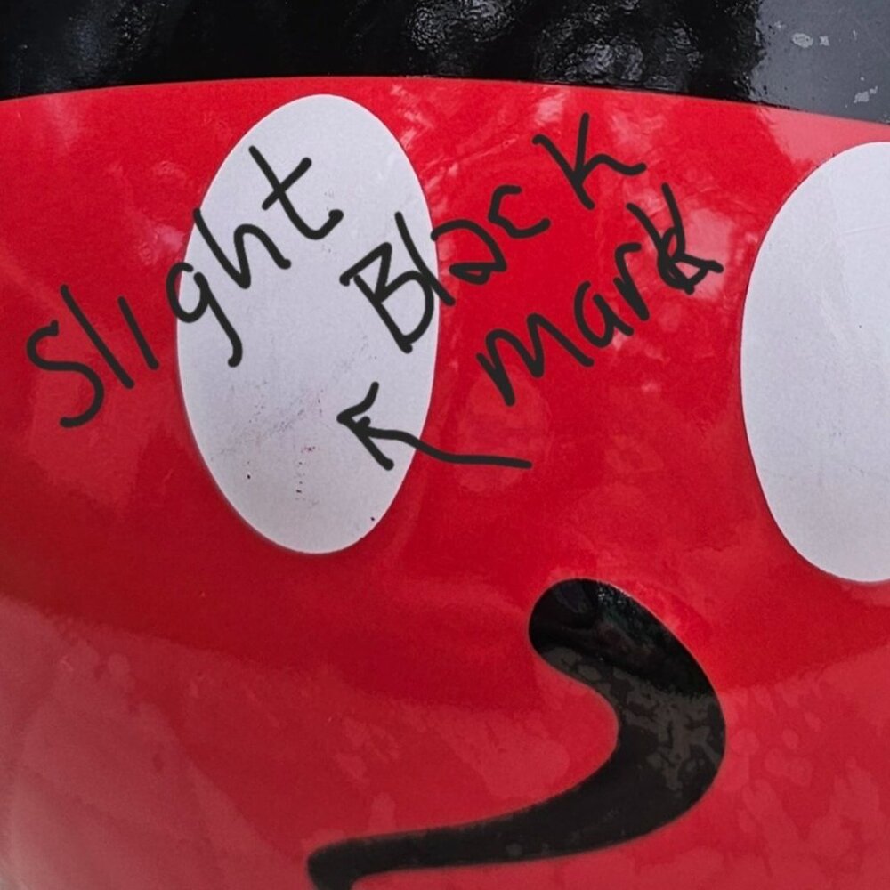 Disney Parks Mickey Mouse 3D Red Cereal Soup Bowl   Face on Front  Rear on Back - Picture 12 of 12